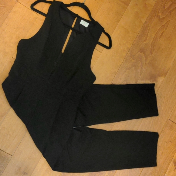 Black ankle-length jumpsuit - Picture 3 of 3
